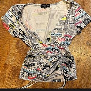 Newspaper Blouse/Top